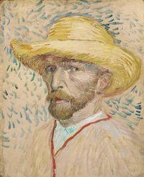 Autoritratto con cappello di paglia